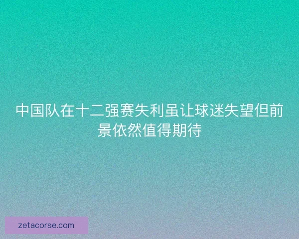中国队在十二强赛失利虽让球迷失望但前景依然值得期待
